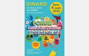 FORUM DES ASSOCIATIONS samedi 6 septembre 2025